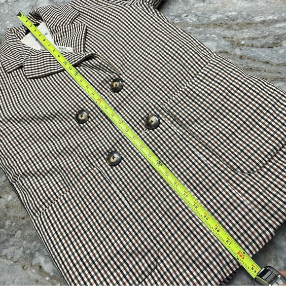 NWT Madewell Fall 2021 Padded Jacket in Plaid Antique Cream size XS NB250 - Picture 8 of 12